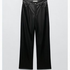 Brand new zara faux leather pants